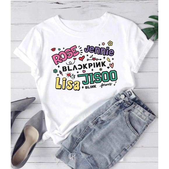 Other - Jennie Jisoo Lisa Rose Tshirt
